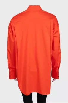 Oversized orange shirt