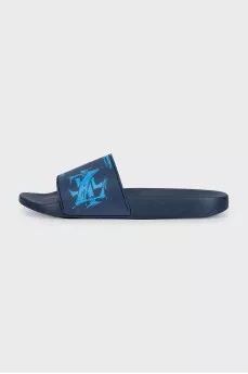 Men's blue flip-flops