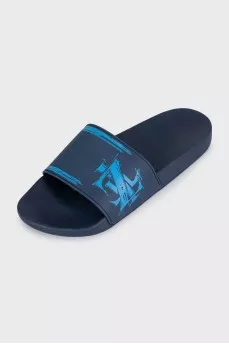 Men's blue flip-flops