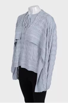 Set of a jumper and cardigan in gray