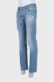 Men's jeans with a ripped effect