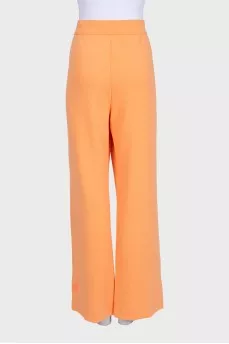 Wide-leg sports trousers with stripes