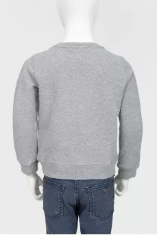 Children's sweatshirt with floral print