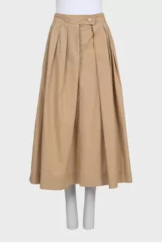 Brown fitted skirt