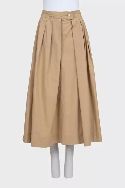 Brown fitted skirt