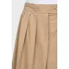 Brown fitted skirt