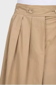 Brown fitted skirt