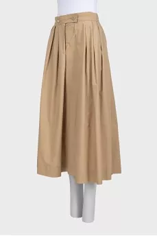 Brown fitted skirt
