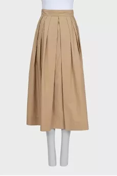 Brown fitted skirt