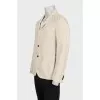 Men's single-breasted jacket in beige