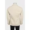 Men's single-breasted jacket in beige