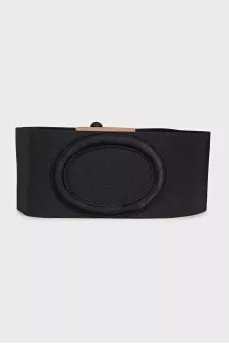 Wide black combination belt