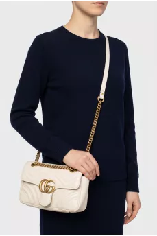 Стеганая сумка GG Marmont из кожи