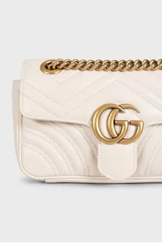 Стеганая сумка GG Marmont из кожи
