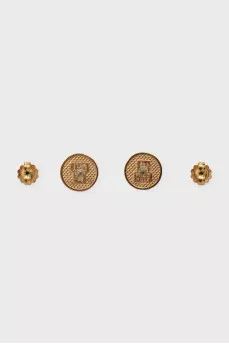 Set of pendants and earrings with a pattern