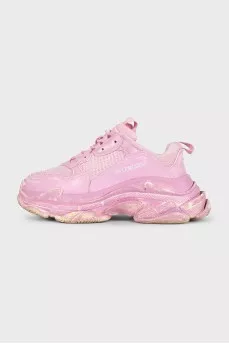 Кроссовки Triple S розового цвета