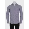 Men's brown printed shirt