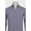 Men's brown printed shirt