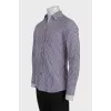 Men's brown printed shirt