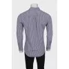 Men's brown printed shirt