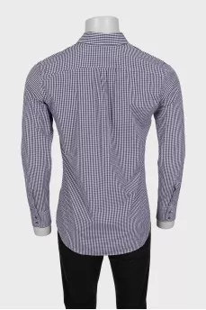 Men's brown printed shirt