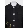 Black jacket by Sandro x Smiley