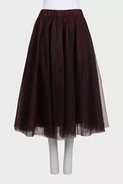 Red fitted skirt