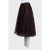 Red fitted skirt