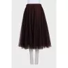 Red fitted skirt