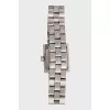Wristwatch with a silver bracelet