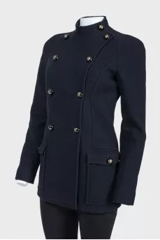 Black fitted short coat