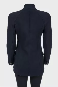 Black fitted short coat