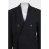 Double-breasted jacket with pockets