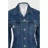 Denim jacket with signature embroidery