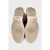 Men's brown suede loafers