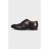 Men's red leather shoes
