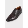 Men's red leather shoes