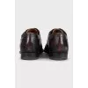 Men's red leather shoes