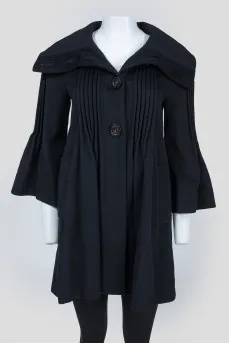 Black wool coat