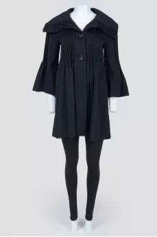 Black wool coat