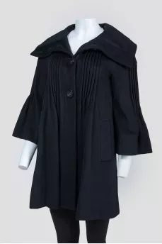 Black wool coat