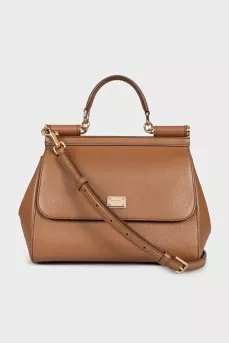 Small Sicily leather satchel