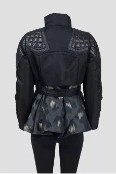 Black peplum jacket