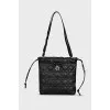 Leather shoulder bag
