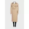 Fitted coat with a belt