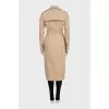 Fitted coat with a belt