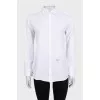 White shirt with logo