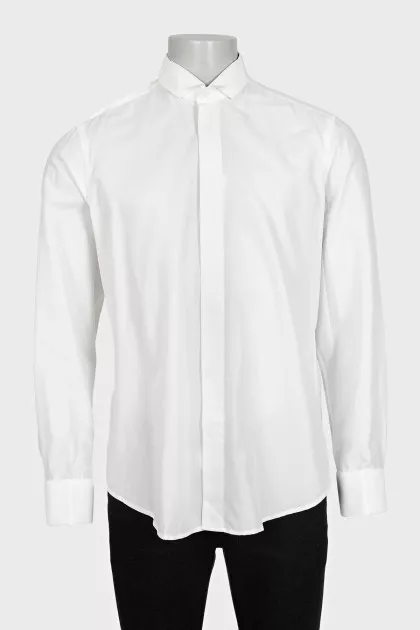 Men's white shirt with cufflinks