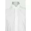 Men's white shirt with cufflinks