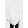 Men's white shirt with cufflinks